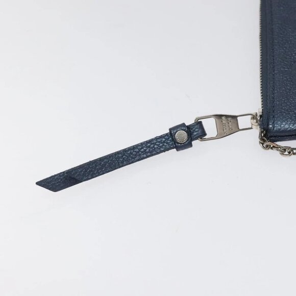 LOUIS VUITTON Monogram Empreinte Pochette Cles Celest M80900 LV Auth 118067 - Picture 13 of 13